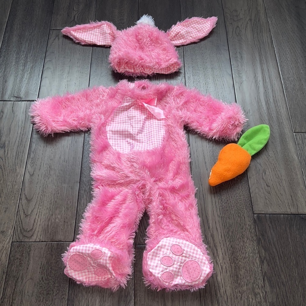 Baby Halloween furry onesie bunny costume